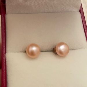 Pink Pearl Earrings